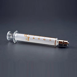 Fortuna Brand Glass Syringe - Metal Luer Lock Tip